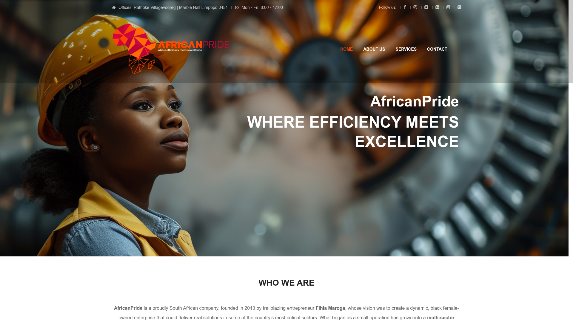AfricanPride website preview