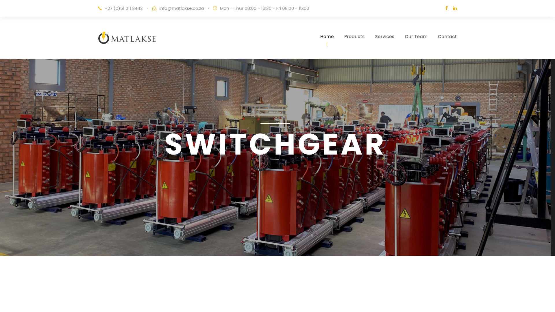 Matlakse (Pty) Ltd website preview