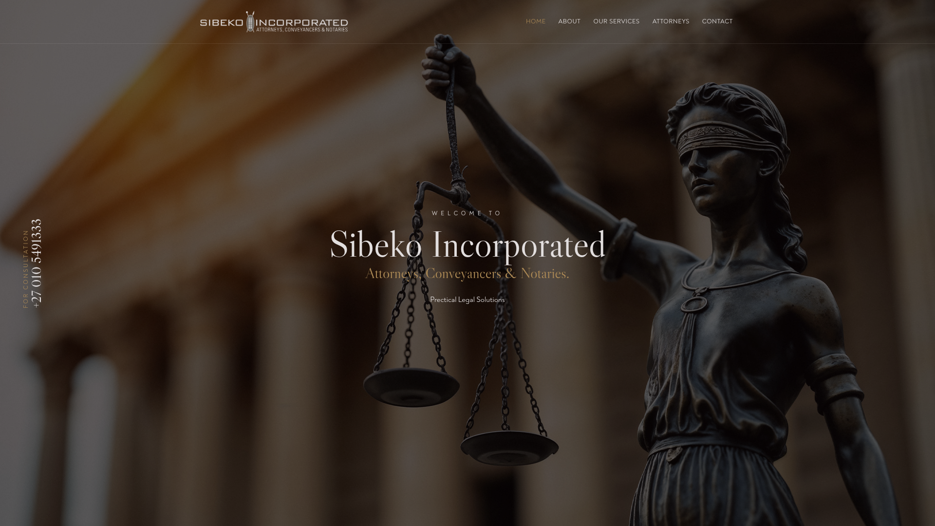 Sibeko Maziya Inc. website preview